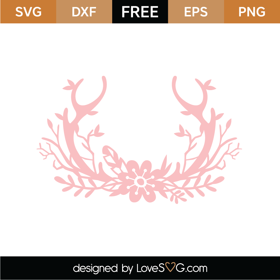 Floral Crowned SVG Cut File - Lovesvg.com