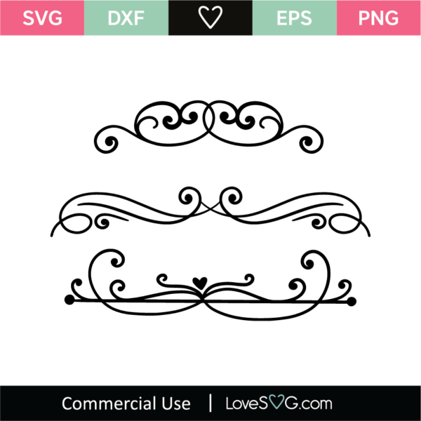 Flourish Elements SVG Cut File - Lovesvg.com