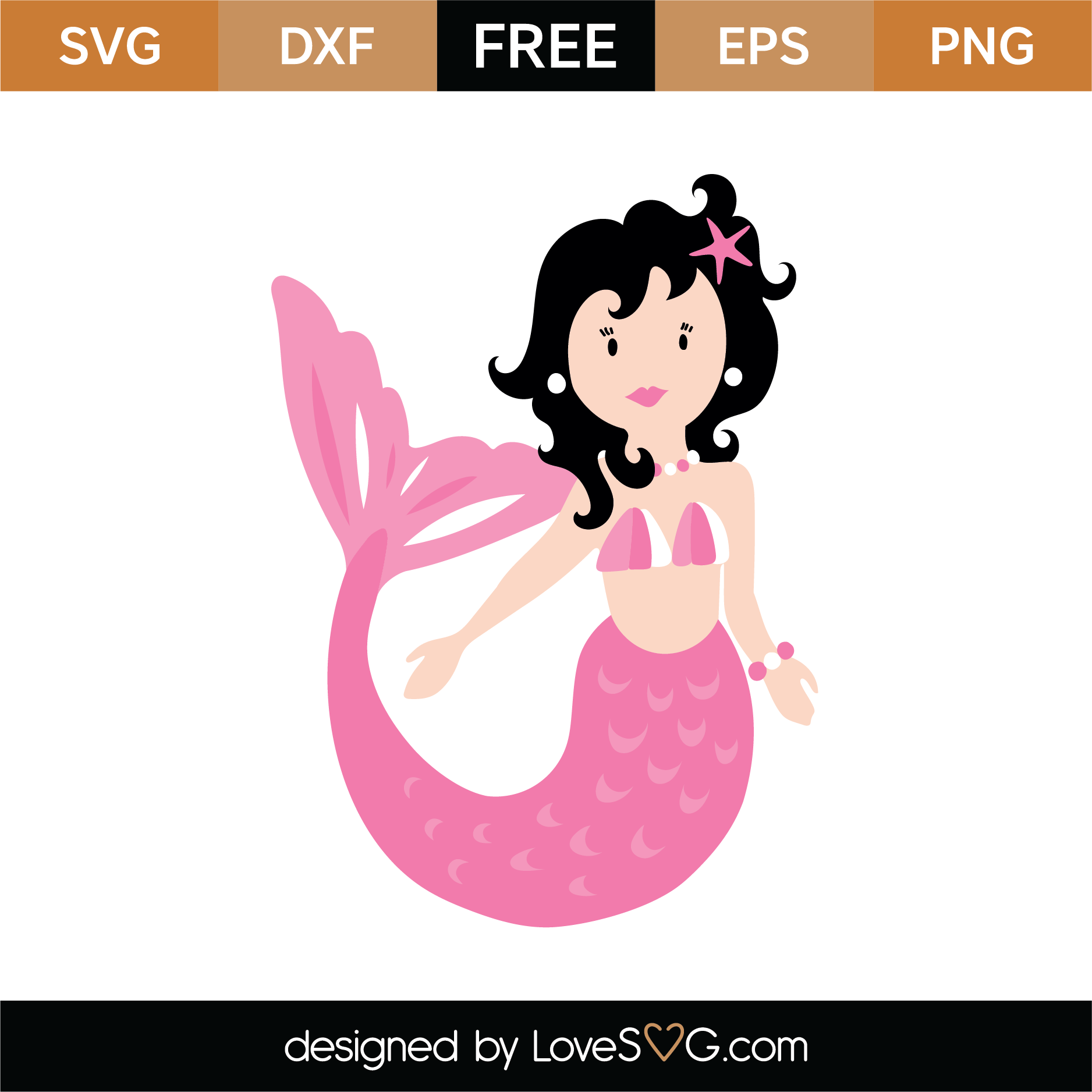 Free Free 90 Cute Mermaid Svg Free SVG PNG EPS DXF File