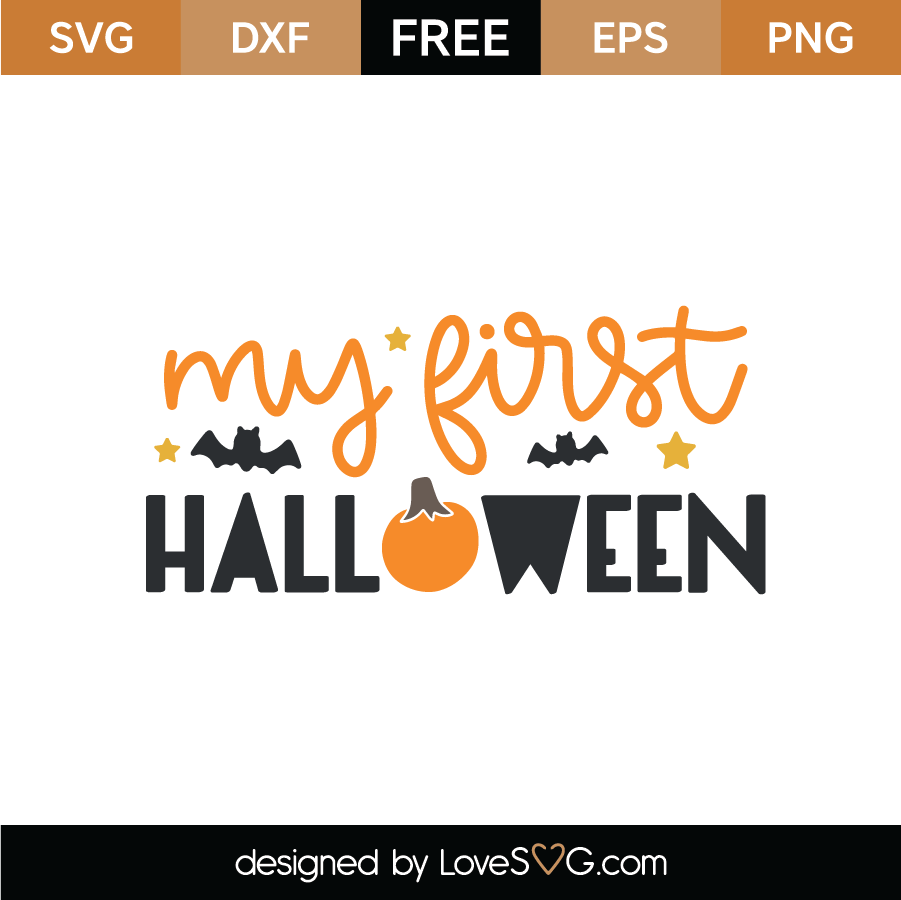 My First Halloween SVG Cut File - Lovesvg.com