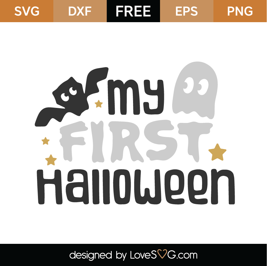 Download My First Halloween SVG Cut File - Lovesvg.com