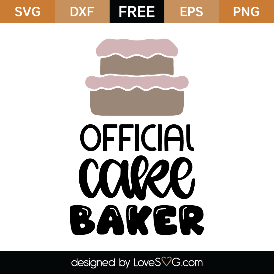 Download Official Cake Baker SVG Cut File - Lovesvg.com