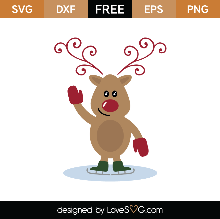 Download reindeer SVG Cut File - Lovesvg.com