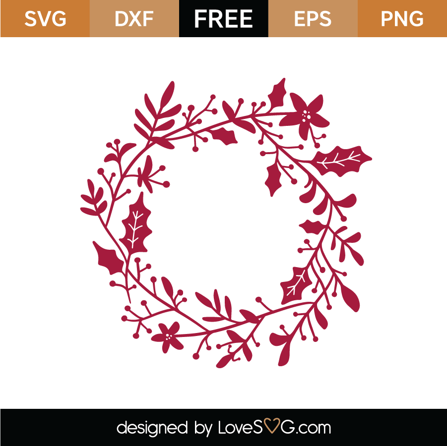 Wreath Leaf Svg Cut File Lovesvg Com