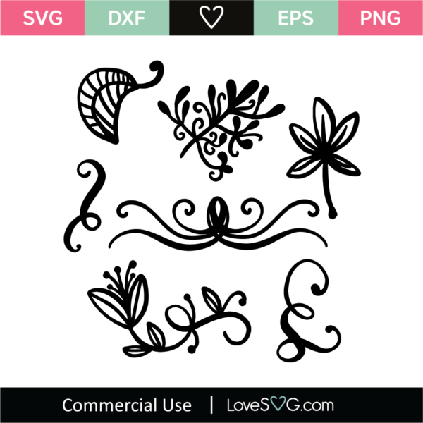 Ornamental elements SVG Cut File - Lovesvg.com