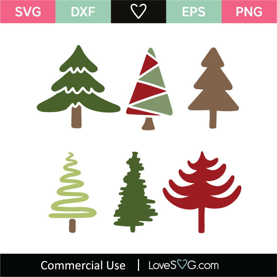 Christmas trees SVG Cut File - Lovesvg.com