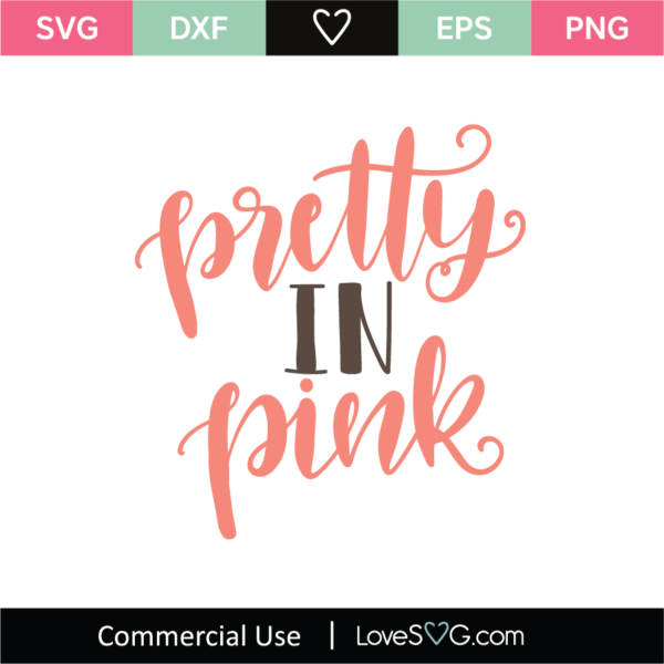 Pretty in pink SVG Cut File - Lovesvg.com