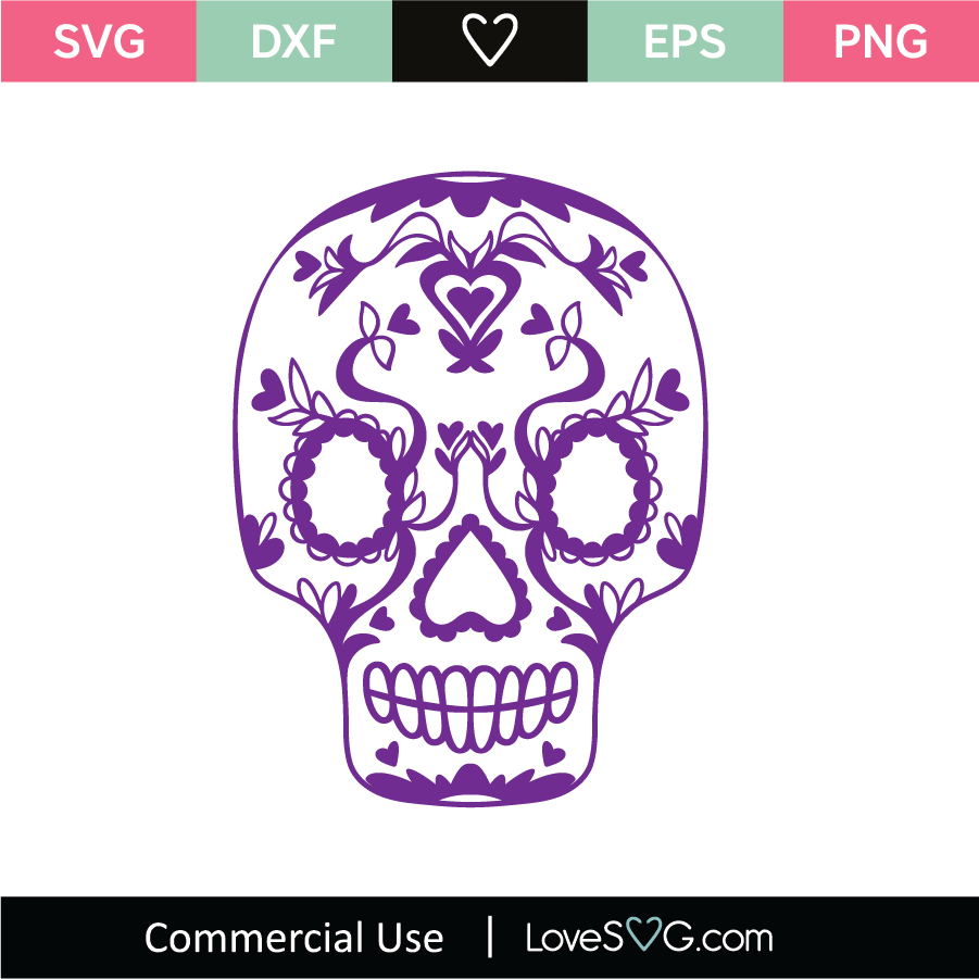 Download Sugar skull SVG Cut File - Lovesvg.com