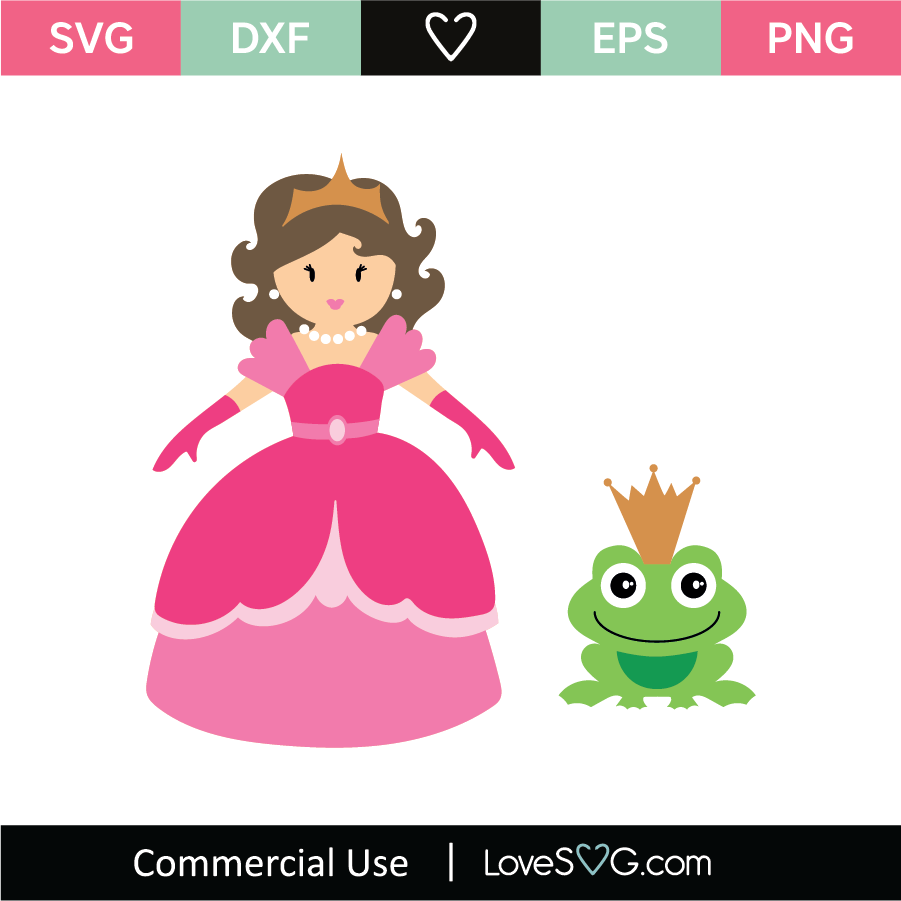 Princess And Frog SVG Cut File - Lovesvg.com