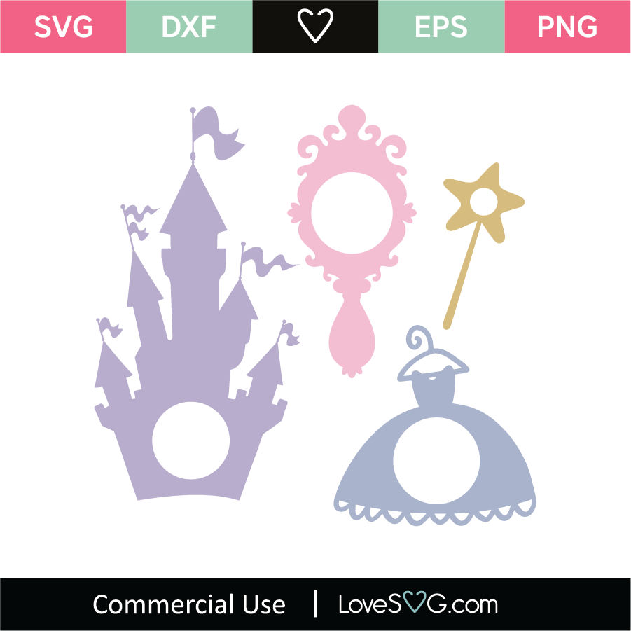 Download Princess Monogram Frames Svg Cut File Lovesvg Com