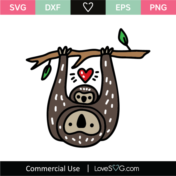 Sloths SVG Cut File - Lovesvg.com