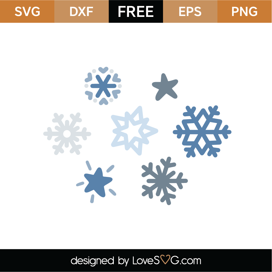 Download Snowflakes SVG Cut File - Lovesvg.com