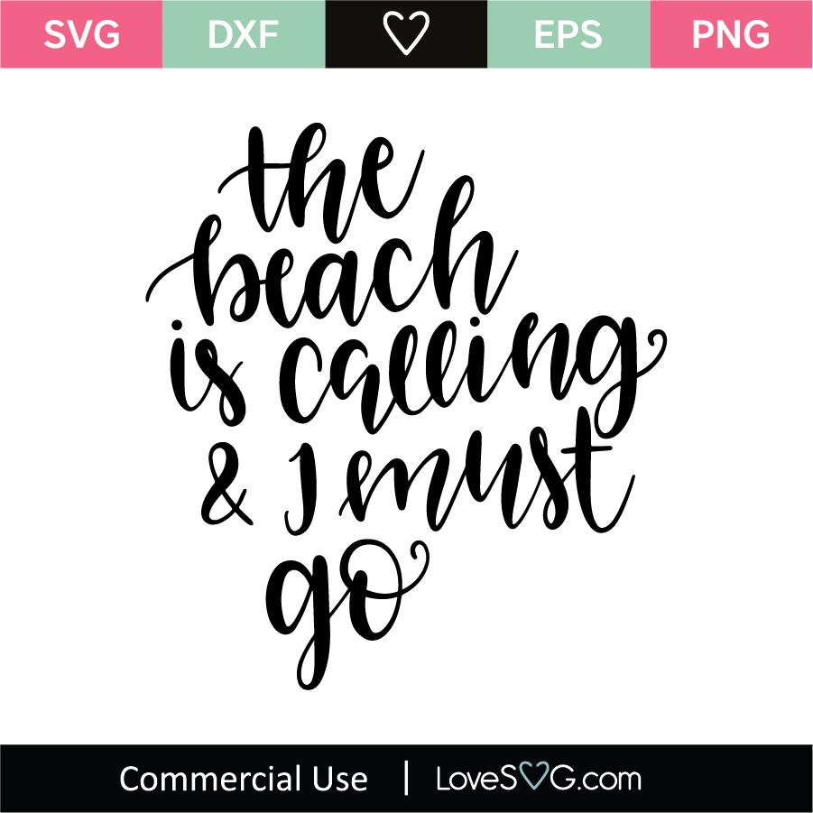 Download The Beach Is Calling Svg Cut File Lovesvg Com
