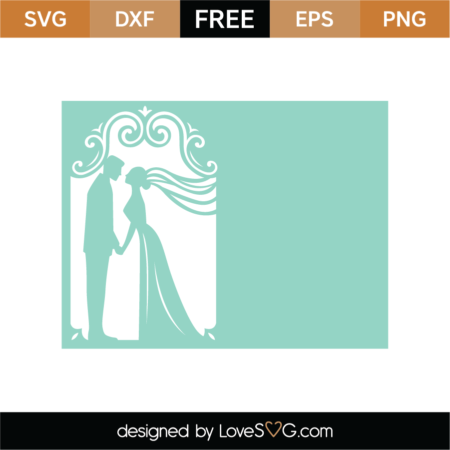 Download Wedding Card SVG Cut File - Lovesvg.com