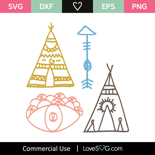 Boho Elements SVG Cut File - Lovesvg.com