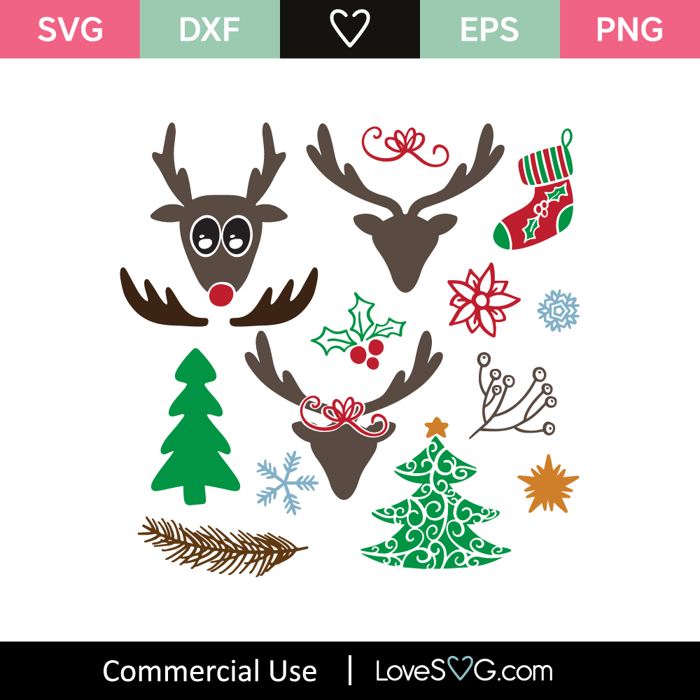 Christmas Elements SVG Cut File - Lovesvg.com