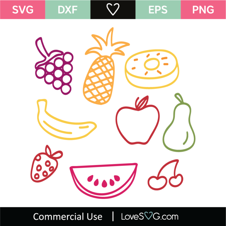 Fruits Svg Cut File