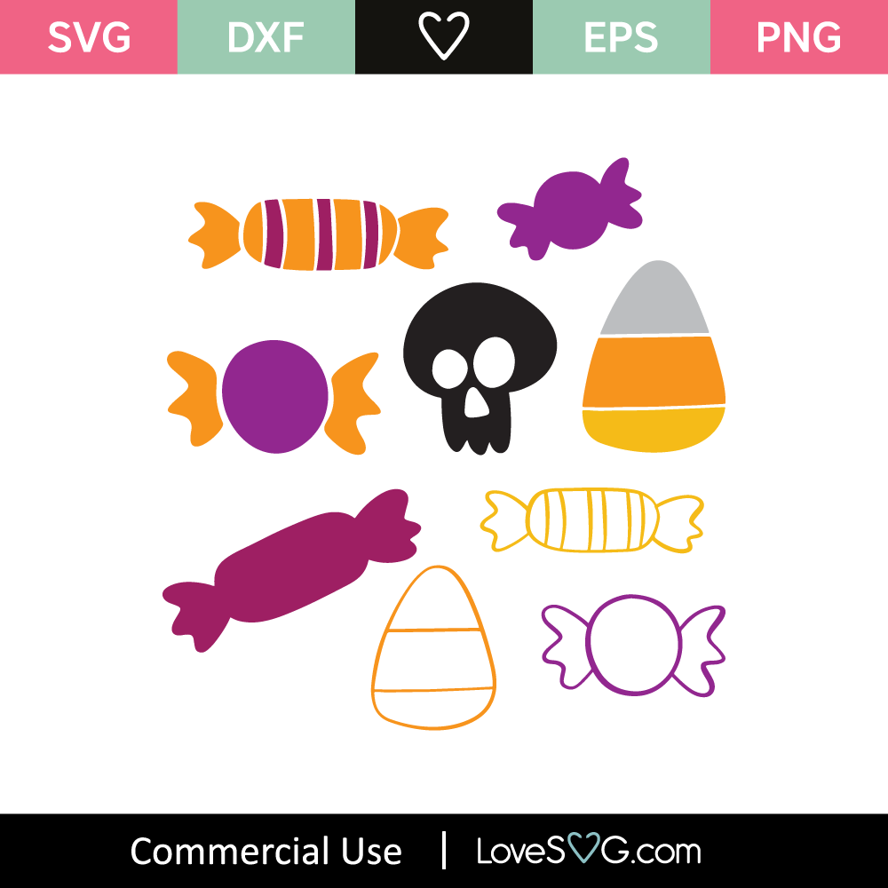 Halloween Candy SVG Cut File - Lovesvg.com
