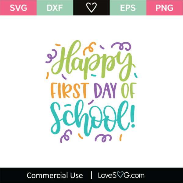 Happy First Day Of School 01 SVG Cut File - Lovesvg.com