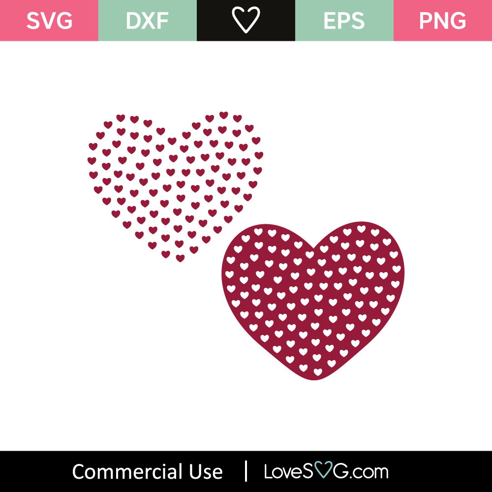 Hearts SVG Cut File - Lovesvg.com