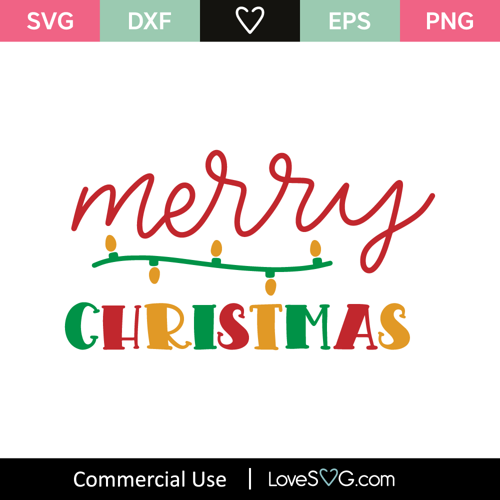 Merry Christmas Svg Cut File Lovesvg Com