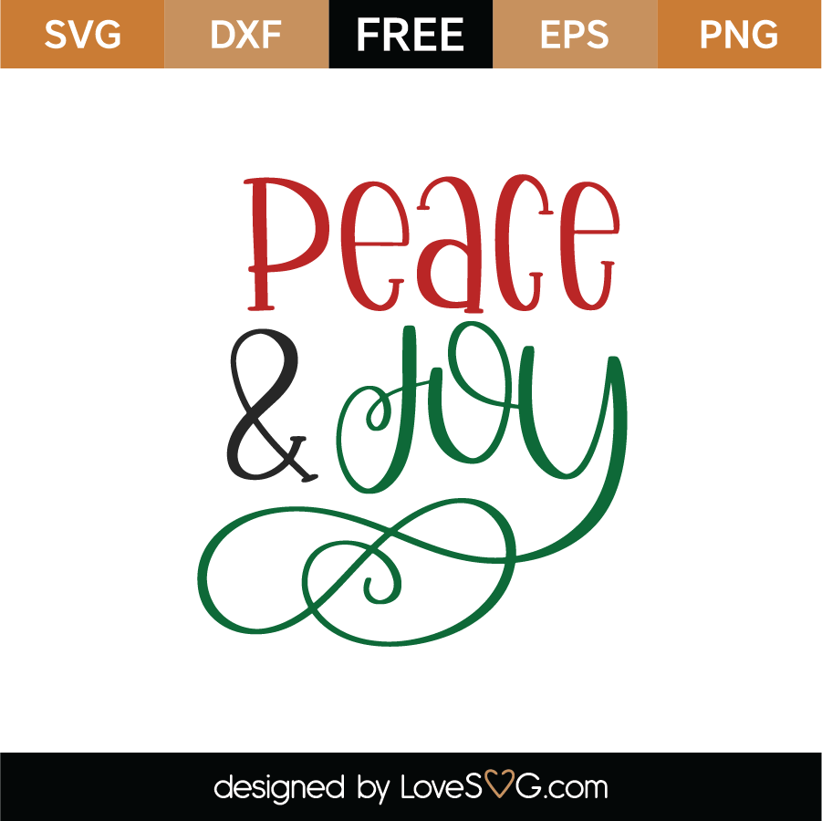 Download Peace And Joy Svg Cut File Lovesvg Com SVG, PNG, EPS, DXF File