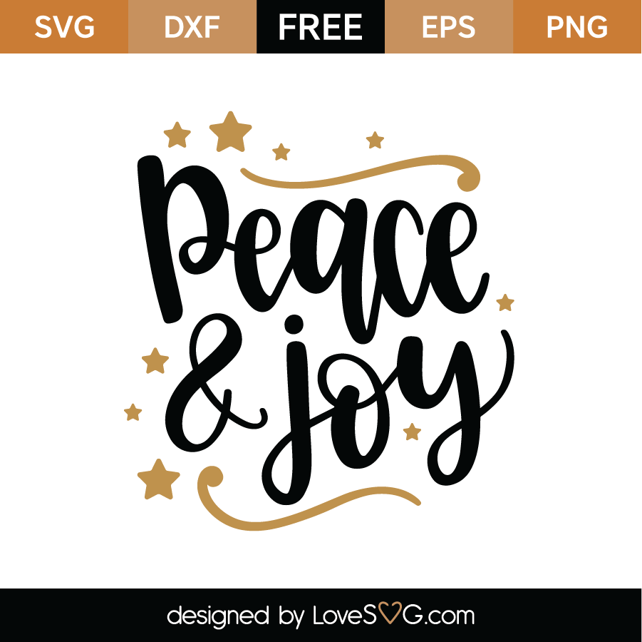 Peace And Joy 2 Svg Cut File Lovesvg Com