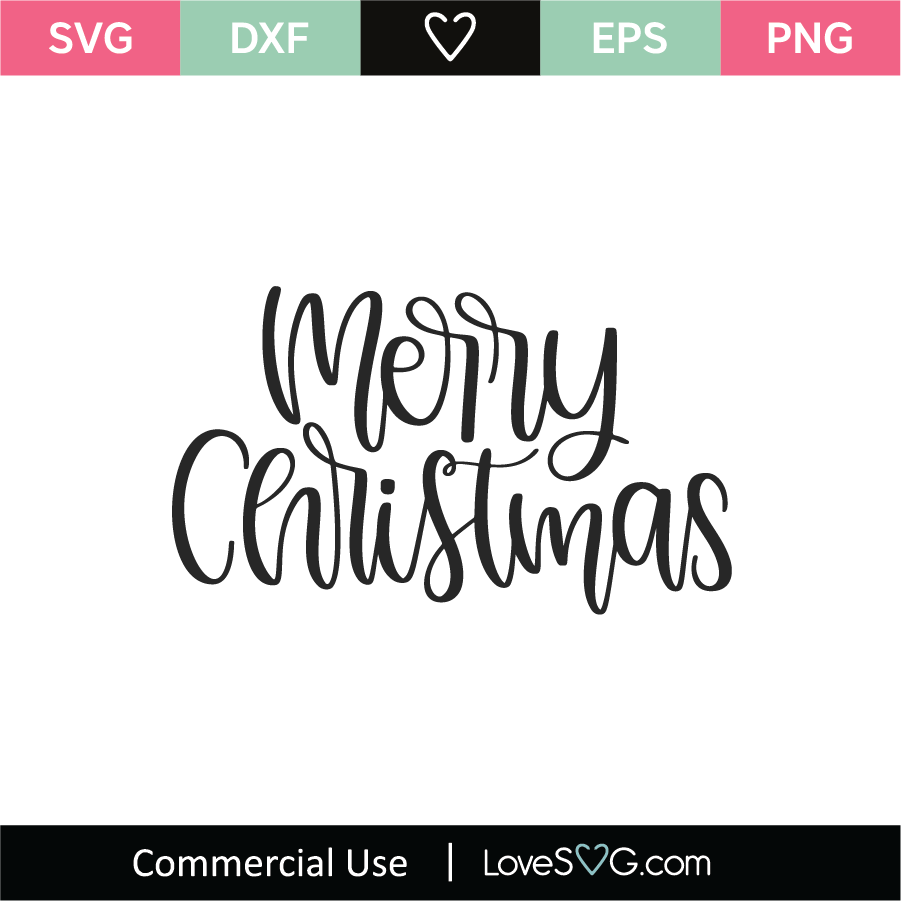 Download Merry Christmas Svg Cut File Lovesvg Com