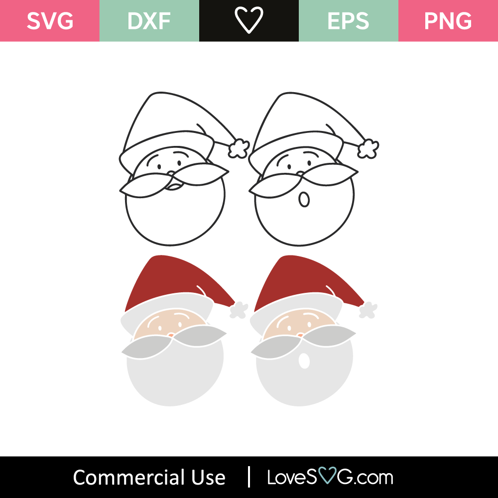 Santa SVG Cut File - Lovesvg.com