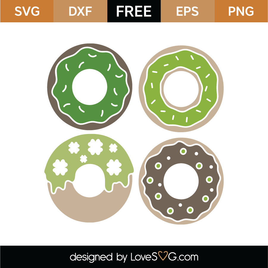 Download St Patrick's Donuts SVG Cut File - Lovesvg.com