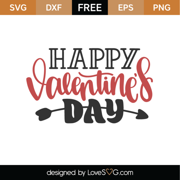 Happy Valentine's Day Svg Cut File - Lovesvg.com