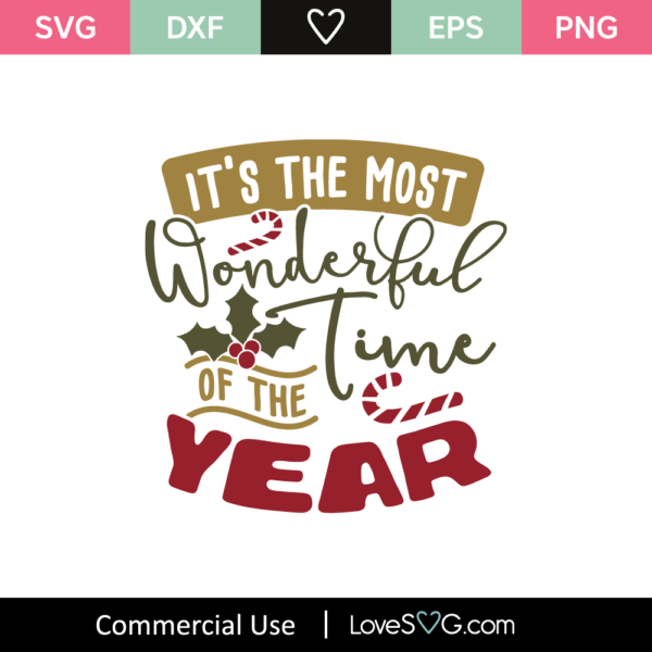 It's The Most Wonderful Time Of The Year SVG Cut File - Lovesvg.com
