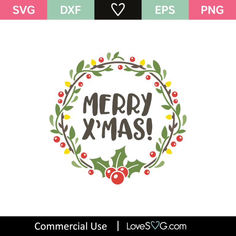 Merry Xmas - Lovesvg.com