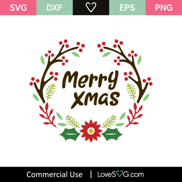 Merry Xmas - Lovesvg.com