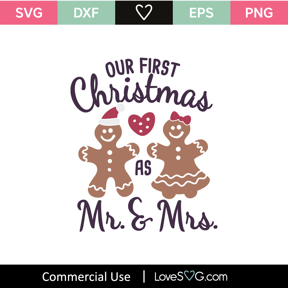 Download Our First Christmas As A Mr And Mrs SVG Cut File - Lovesvg.com