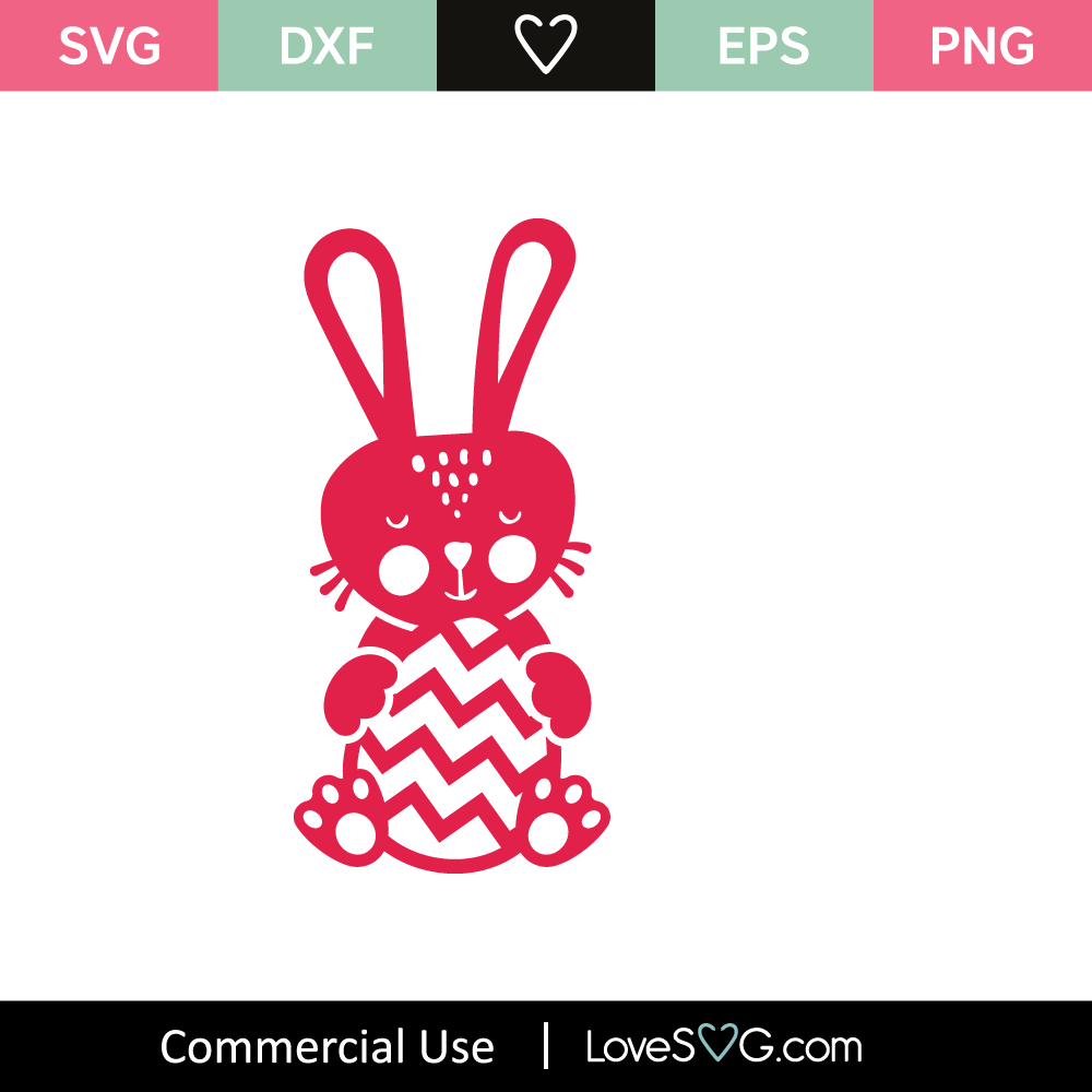 Easter Bunny SVG Cut File - Lovesvg.com
