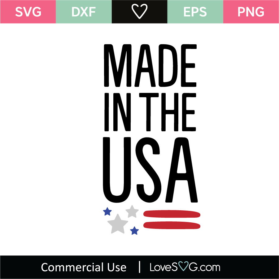 Made In The USA SVG Cut File - Lovesvg.com