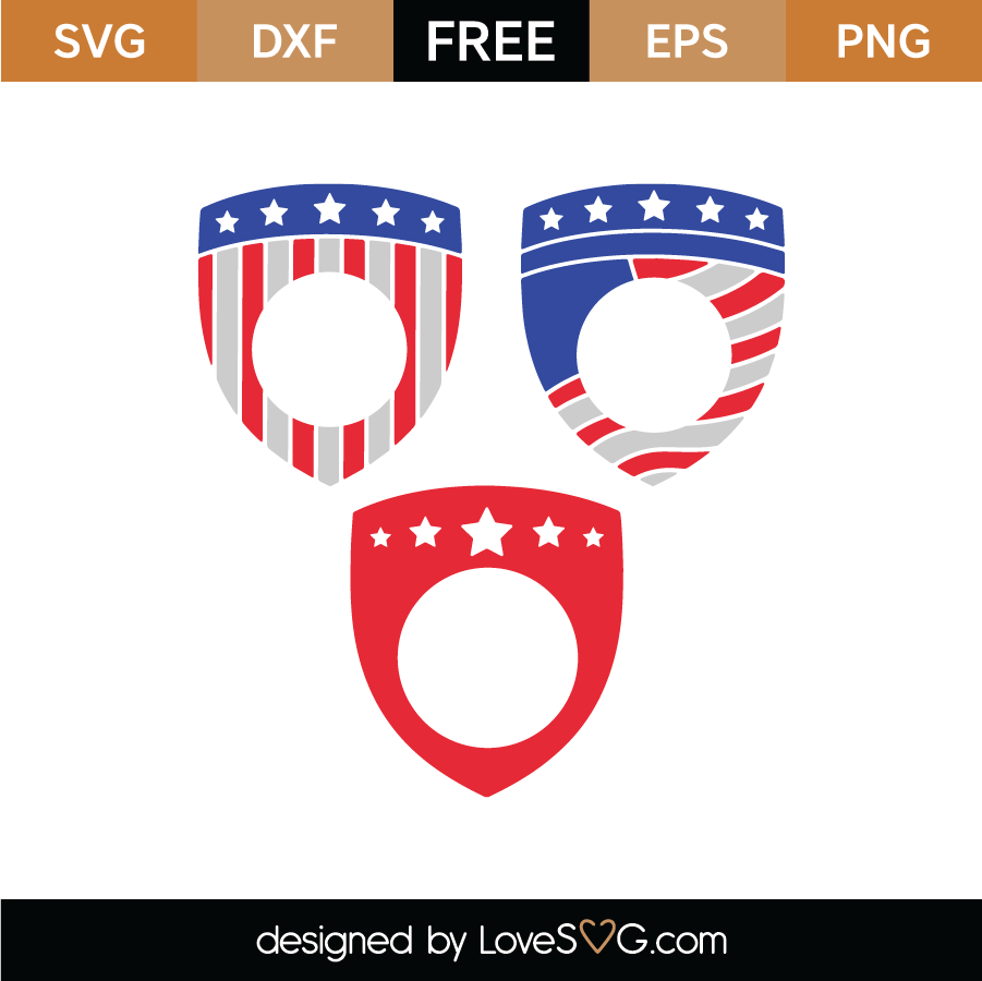 4th of July Decorative Elements SVG Cut Files 02
