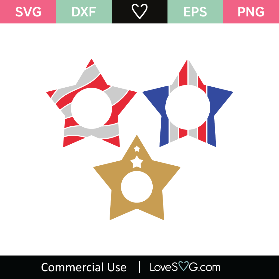 4th of July Decorative Elements SVG Cut Files 03 - Lovesvg.com