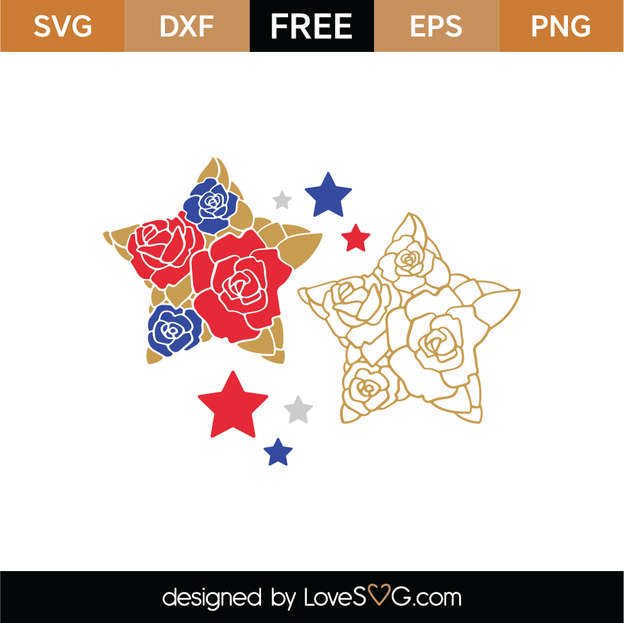 4th of July Stars SVG Cut File - Lovesvg.com