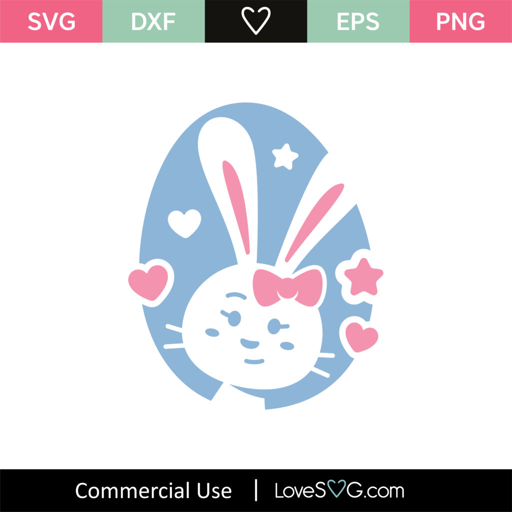 Easter Rabbit SVG Cut File   Lovesvgcom