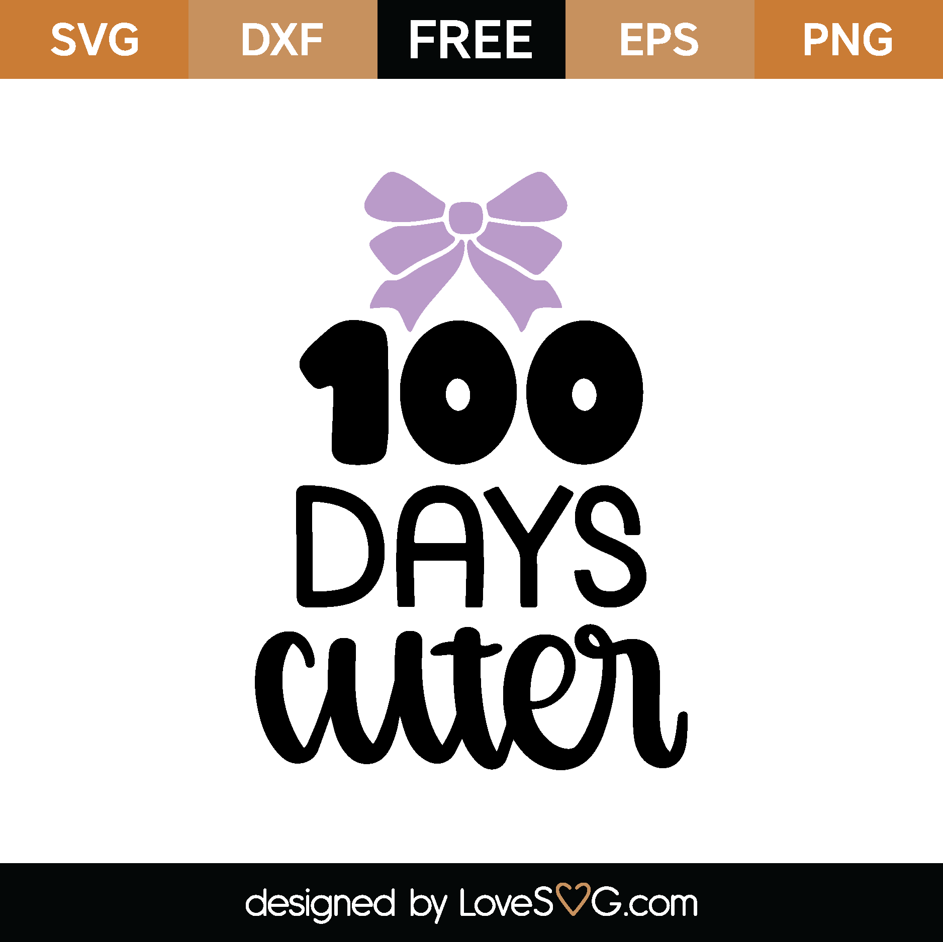 100 Days Cuter SVG Cut File - Lovesvg.com