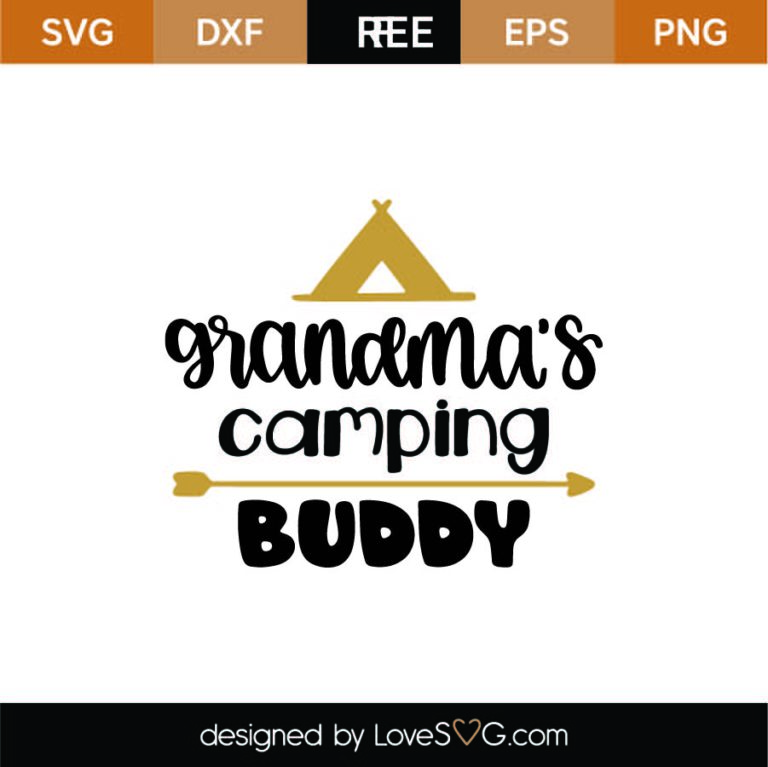 Download Grandma's Camping Buddy SVG Cut File SVG - LoveSVG