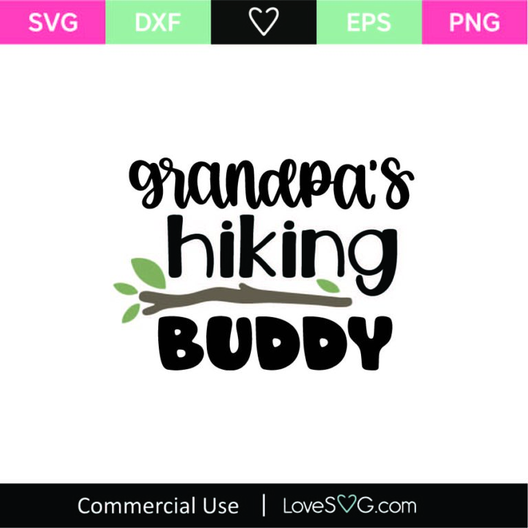 Download Grandpa's Hiking Buddy SVG Cut File SVG - LoveSVG