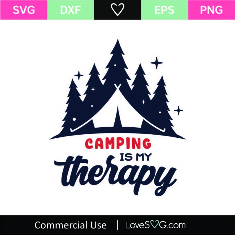 Free Free 143 Camping Is My Therapy Svg Free SVG PNG EPS DXF File