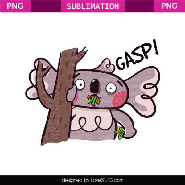 Gasp Karlie Koala Sublimation File - Lovesvg.com