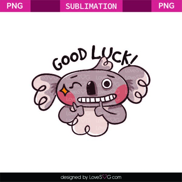 Good Luck Karlie Koala Sublimation File - Lovesvg.com