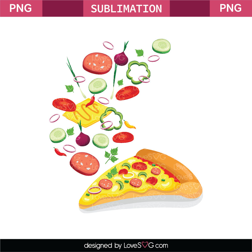 Free Pizza Sublimation File Png Svg For Cricut – Free SVG for Cricut