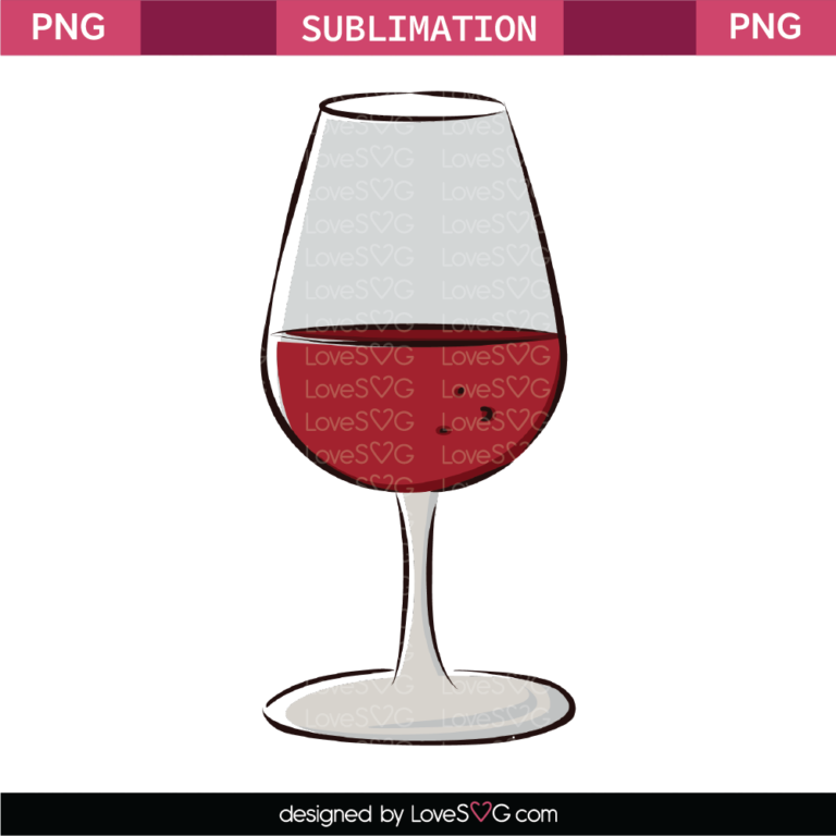 Red Wine Sublimation File.png - Lovesvg.com