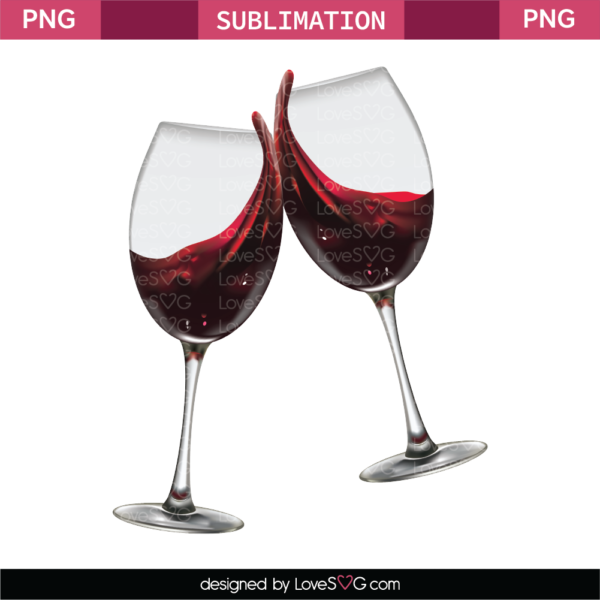 Red Wine Sublimation File.png - Lovesvg.com